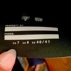 Only worn once they run big